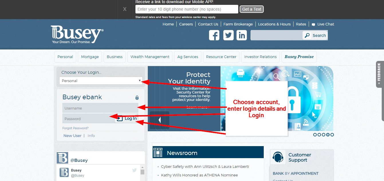 Busey Bank Online Banking Login ⋆ Login Bank