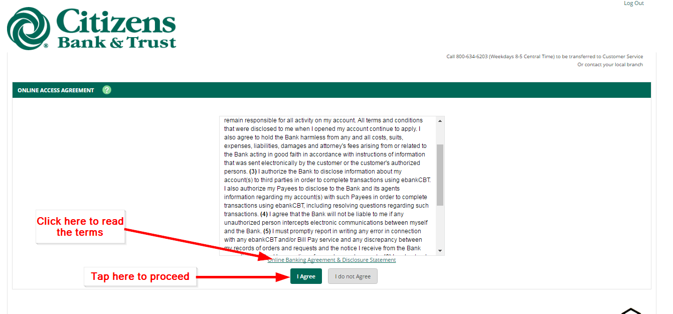 citizens trust bank online login