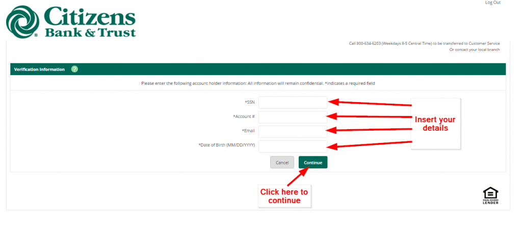 citizens trust bank online login