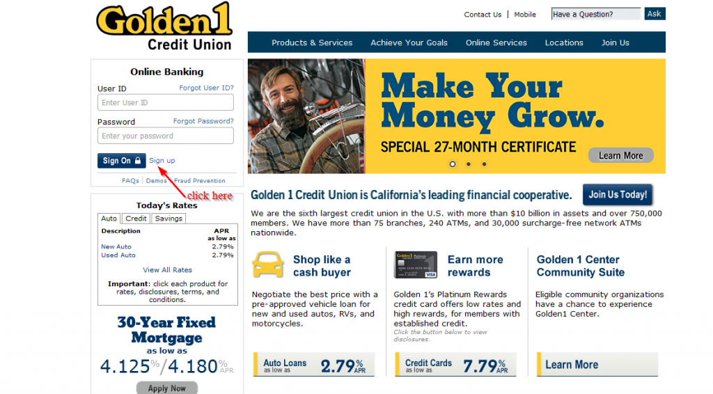 Golden 1 Credit Union Online Banking Login ⋆ Login Bank