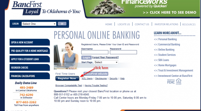 BancFirst Online Banking Login ⋆ Login Bank