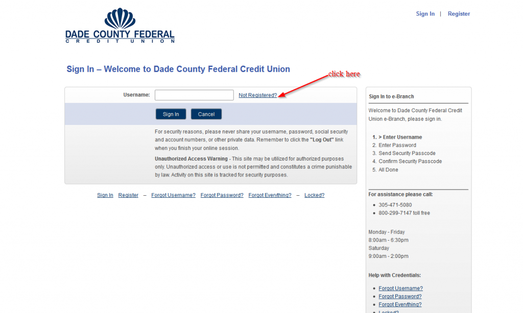 Dade County Federal Credit Union Online Banking Login ⋆ Login Bank
