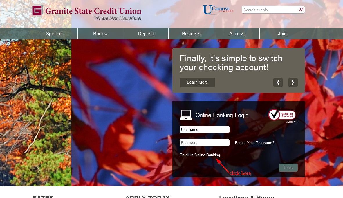 Granite State Credit Union Online Banking Login ⋆ Login Bank