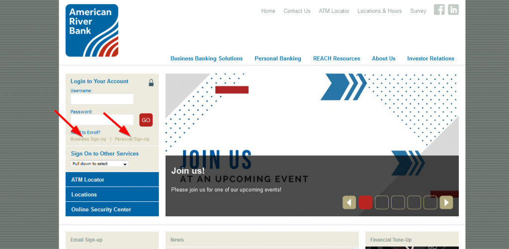 American River Bank Online Banking Login Login Bank