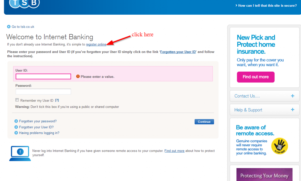 TSB Bank Online Banking Login ⋆ Login Bank