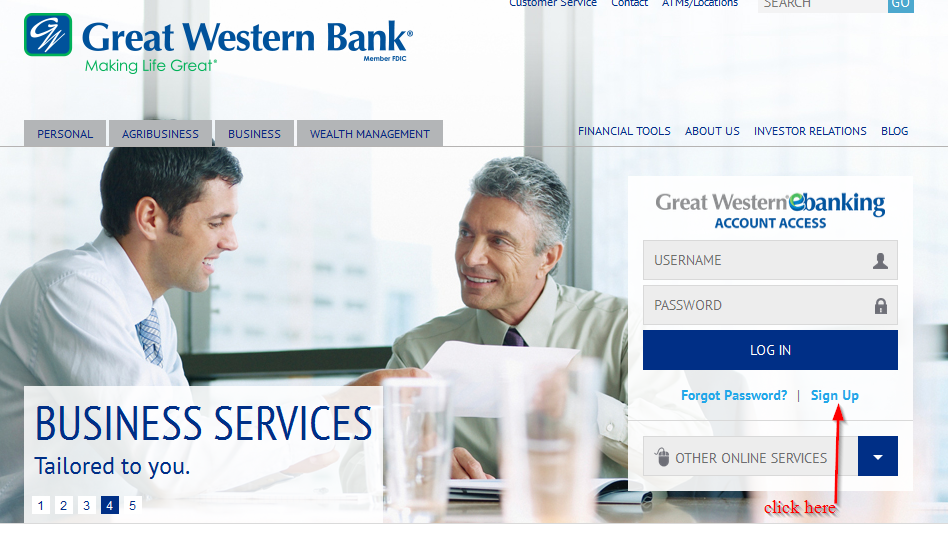 great western bank online banking login