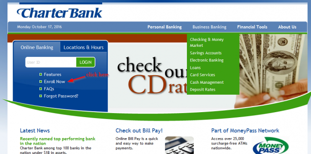 Charter Bank Online Banking Login Login Bank
