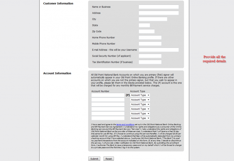 Old Point National Bank Online Banking Login Login Bank