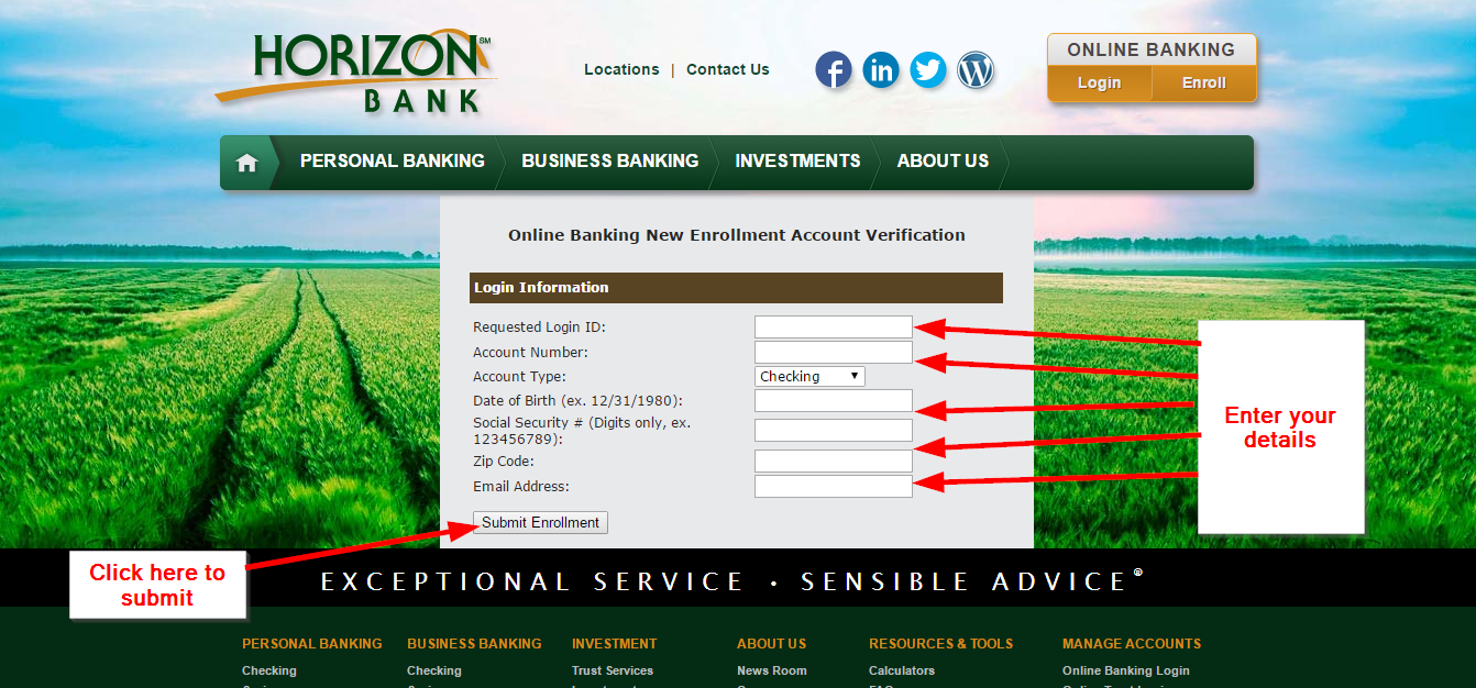 Horizon Bank Online Banking Login ⋆ Login Bank