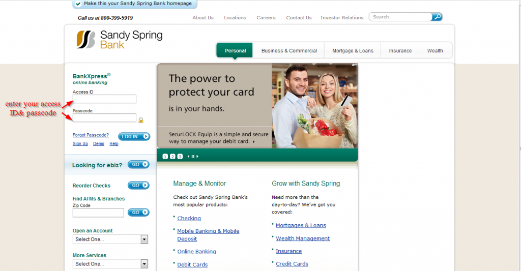 Sandy Spring Bank Online Banking Login ⋆ Login Bank