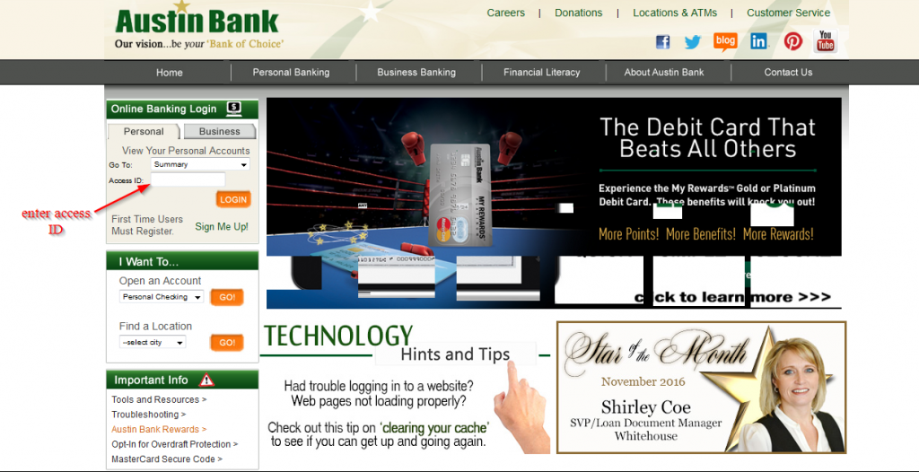 Austin Bank Online Banking Login Login Bank