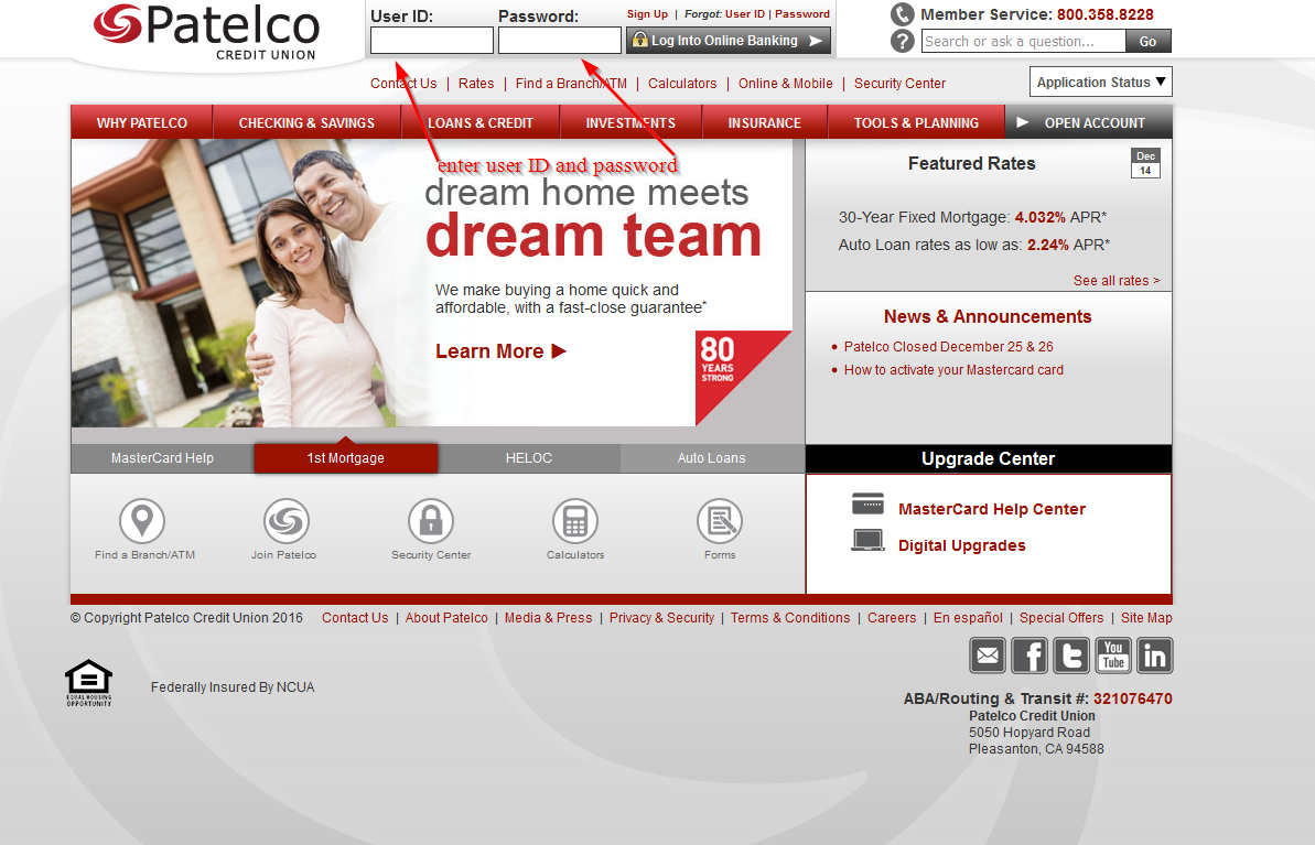 Patelco Credit Union Online Banking Login ⋆ Login Bank