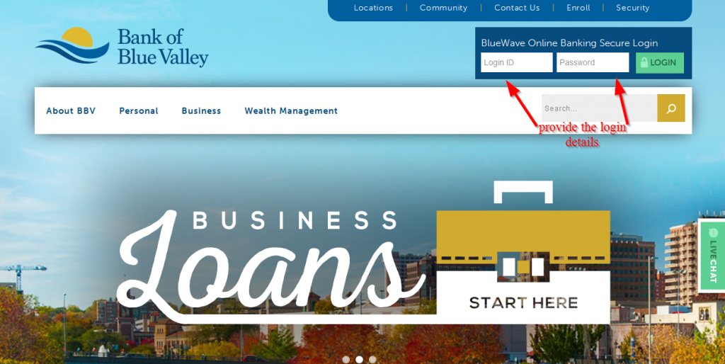 Bank of Blue Valley Online Banking Login ⋆ Login Bank