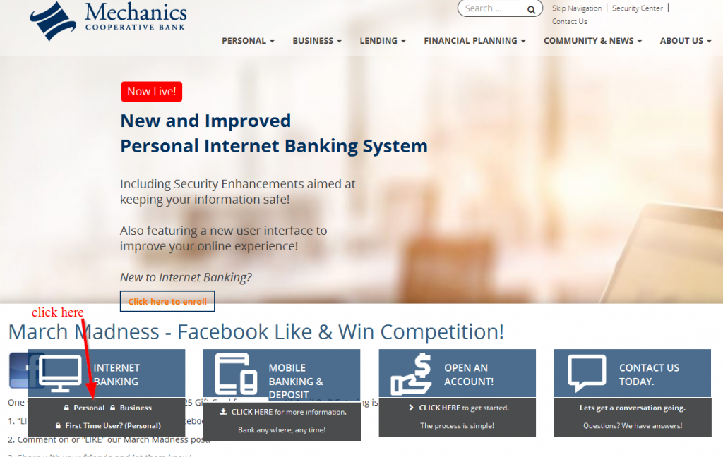 Mechanics Cooperative Bank Online Banking Login ⋆ Login Bank