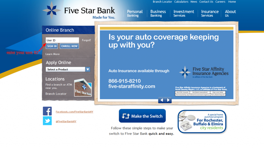 Five Star Bank Online Banking Login ⋆ Login Bank