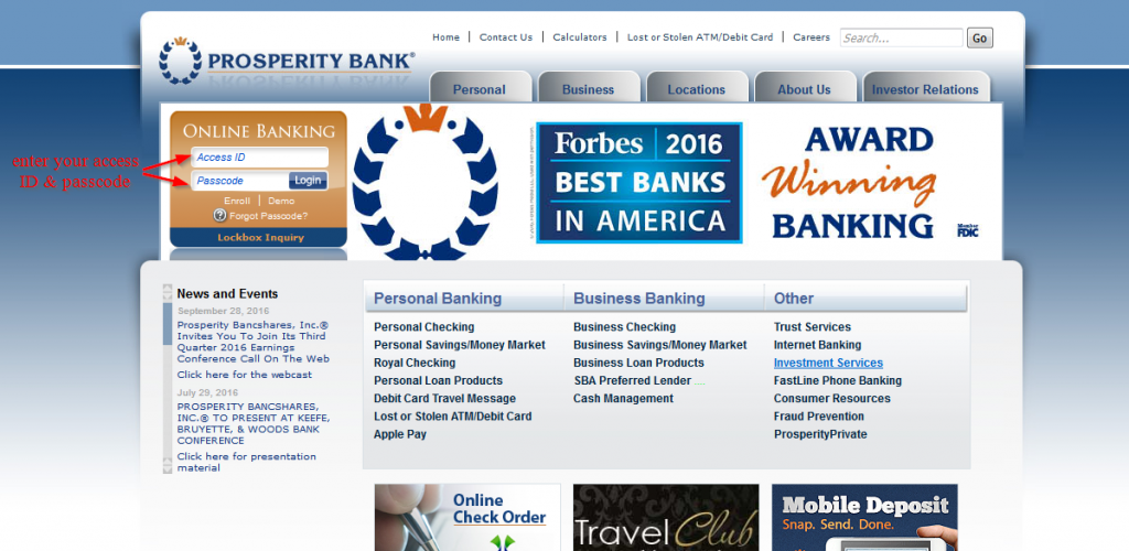 Prosperity Bank Online Banking Login ⋆ Login Bank