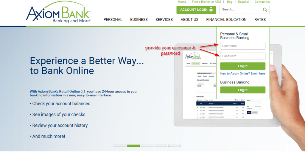 Axiom Bank Online Banking Login ⋆ Login Bank